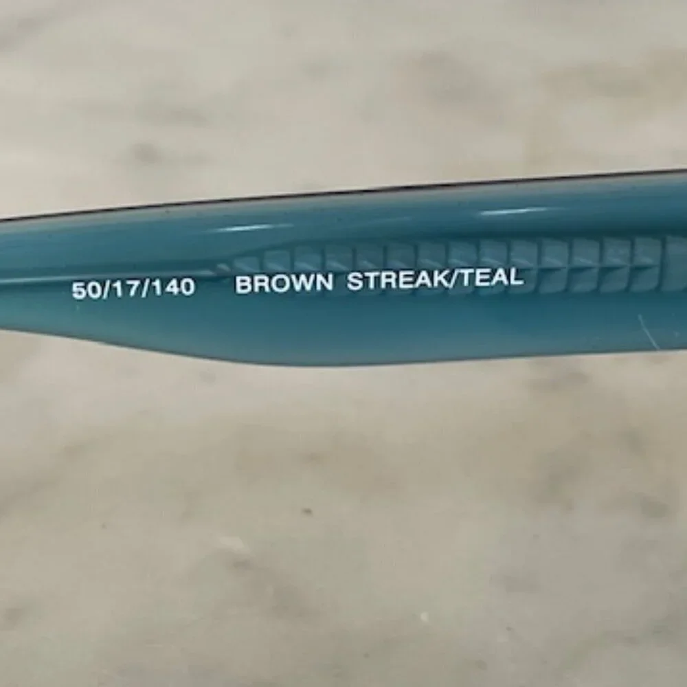 DOLABANY Lucille Glasses Brown Streak Teal 50/17/140